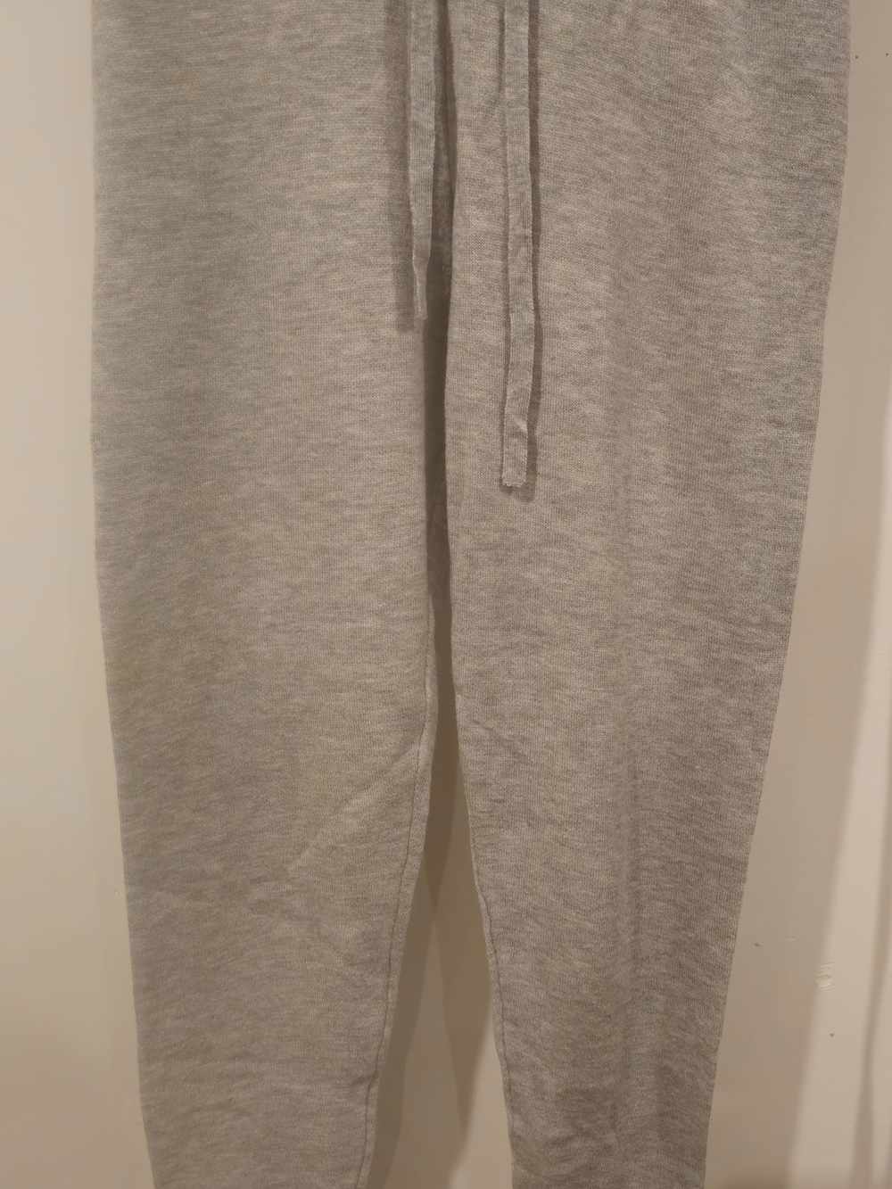 Dynamite Heather Grey Knit Drawstring Jogger Pants - Size P/S